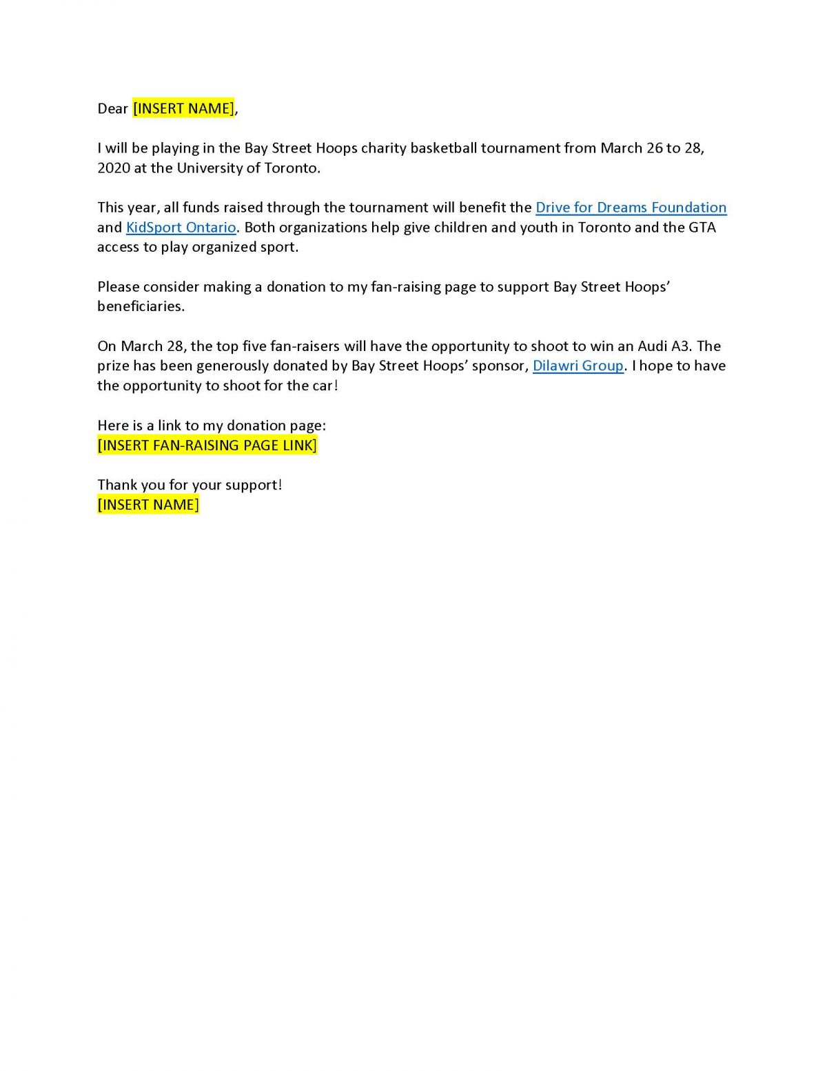 Join the Fan-Raising Challenge and Win an Audi A3! – Bay Street Hoops ...